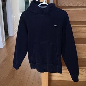 TNA Navy Hooded Sweatshirt with Small Chest Emblem